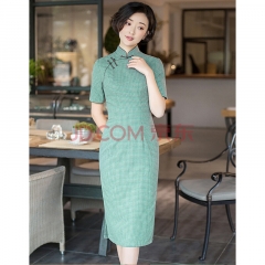 yomina Cheongsam green m
