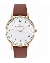 WRISTOLOGY Olivia Womens Gold Numbers Wrist Watch 