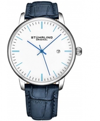 Stuhrling Original Mens Watch Calfskin Leather Str