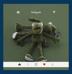 Toy  frog pendant  with long legs