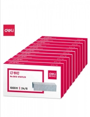 DeLI High-strength Staples 1000 Pieces/box 10 Boxe