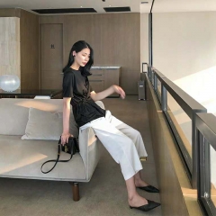High waist in casual pants