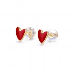 Heart ear studs