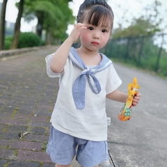 Summer 2019 New Kids'College Style Love Short Slee