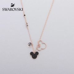 swarovski mickey&minnie necklace