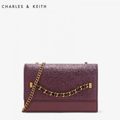 CHARLES&KEITH metal chain semi-precious stone 
