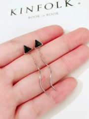 Senior Sensory Earrings Female Long Style 925 Silv