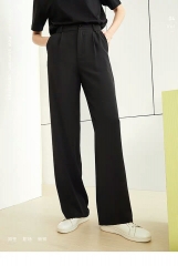 FANSILANEN wide-legged pants Black S