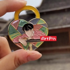 金属徽章定做动漫粉丝胸章歌迷应援饭圈防弹周边卡通明星胸针定制