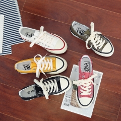 Shoes women 2020 new trend canvas shoes yellow 36