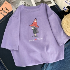 New summer 2020 web celebrity purple cotton short 