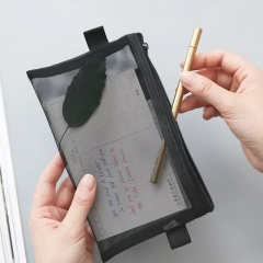Transparent pencil bag portable pencil box for men