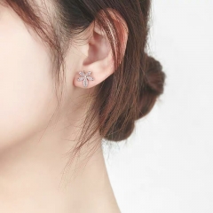 Maple Leaf Earrings S925 Earrings 1.2cm*1.2cm