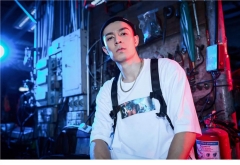 XPX 周柏豪 “MOTION FIRE " BLACK CREW NECK TEE 运动