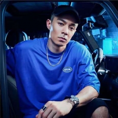 XPX 周柏豪 "FLUO SILICON BADGE"WHITE CREW N