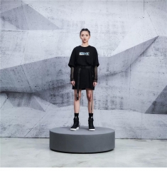 XPX Chau HIGH SHINE IRIDESCENT colorful Printed Sh