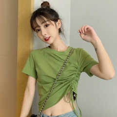 泫雅风短款ins短袖t恤女