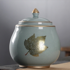 Ceramic tea canister