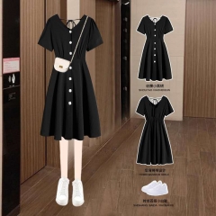 A-line little black dress Black S