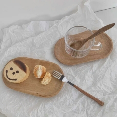 ns wind tableware wooden plate oval tray Mini jewe