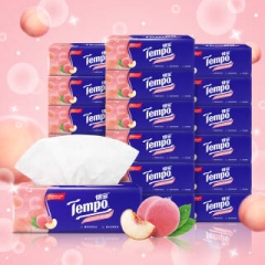 Peach flavored puff paper