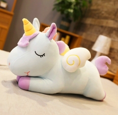 可爱独角兽公仔睡觉抱枕  Cute Unicorn sleeping pillow 蓝色 40cm
