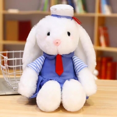 可爱兔子毛绒玩具兔长耳朵 Cute Rabbit plush rabbit long ears 蓝色