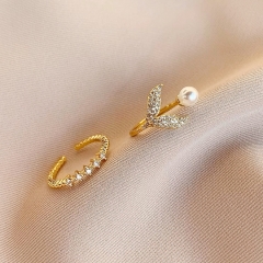 Ring two-piece Set of Ins niche design cool wind f