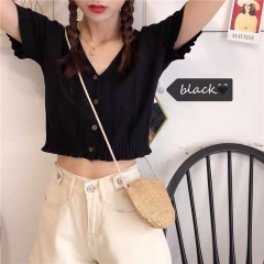 Short-sleeved T-shirt Black M