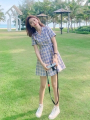 Suit dress Purple potato color M