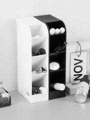 多功能黑白两色斜插式笔筒