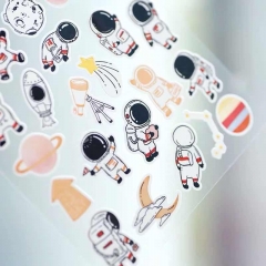 Lovely astronaut stickers