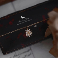 925 Sterling Silver retro Necklace