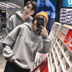 2020新款日系加绒厚秋冬天外套卫衣