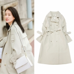 时尚单品女性帅气风衣中长款，出街百搭款式