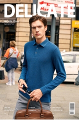 布先生新款长袖T恤男士翻领秋款商务衬衫BT10639