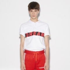 gxg jeans男装2018夏新款字母印花polo衫t恤182624007 2018夏季商场同款