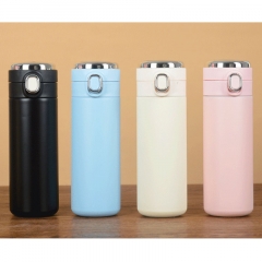 304不锈钢保温杯 创意礼品豌豆杯智能测温LED显示温度弹跳保温杯