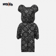 CLOT x NIKE x BE@RBRICK 三方联名1000%三层丝绸积木熊公仔 黑 1000%