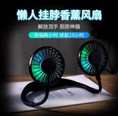 Hanging neck fan small electric fan portable stude