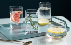 Heat-resistant creative square glass home breakfas