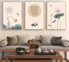 Ink and wash lotus decorative painting