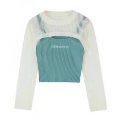 Two piece sunscreen shirt set