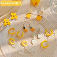 Green  small fresh earings