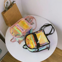 Women's laser transparent shoulder bag