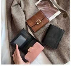 Wallet niche design women's short style European a